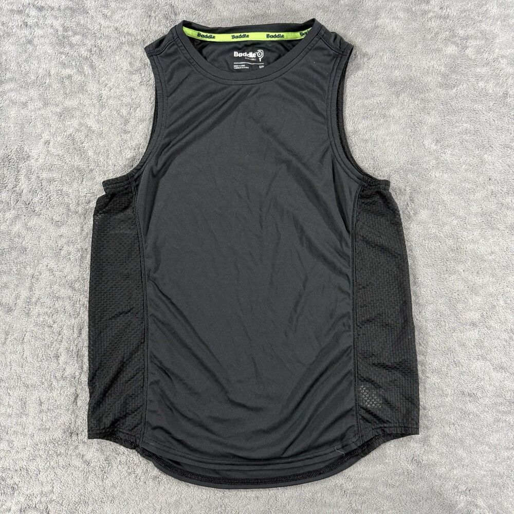 Women's Baddle‎ Pickleball Tank Top Small Black Workout Training